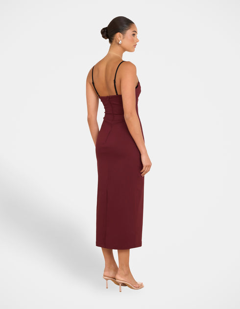 Yolanda Sweetheart Midi Dress