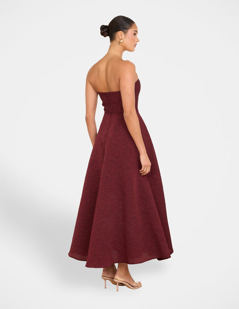 Ita Strapless Midi Dress