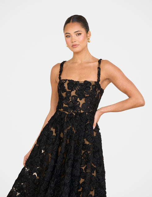 Hermione A-line Midi Dress