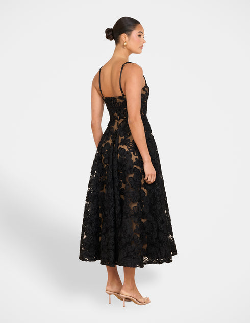 Hermione A-line Midi Dress