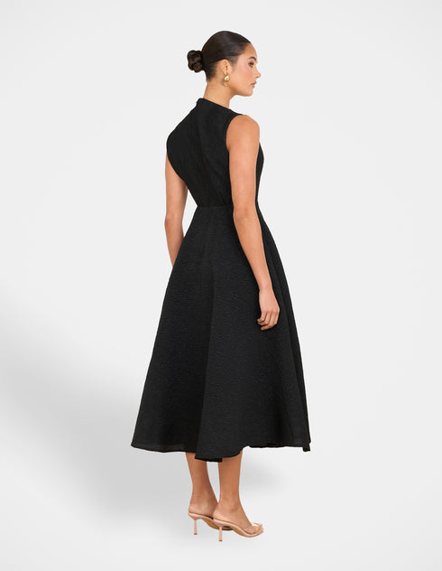 Monarch High Neck Midi Dress