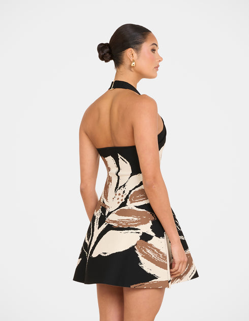 Aislyn Halter Knit Mini Dress