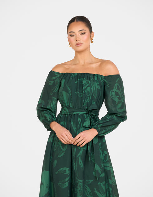 Tamra Off Shoulder Maxi Dress