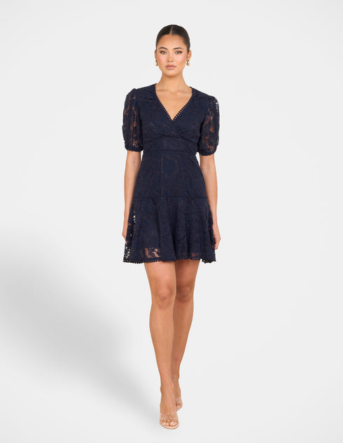 Ellaria Puff Sleeve Mini Dress