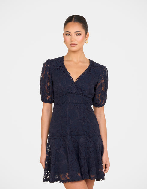 Ellaria Puff Sleeve Mini Dress