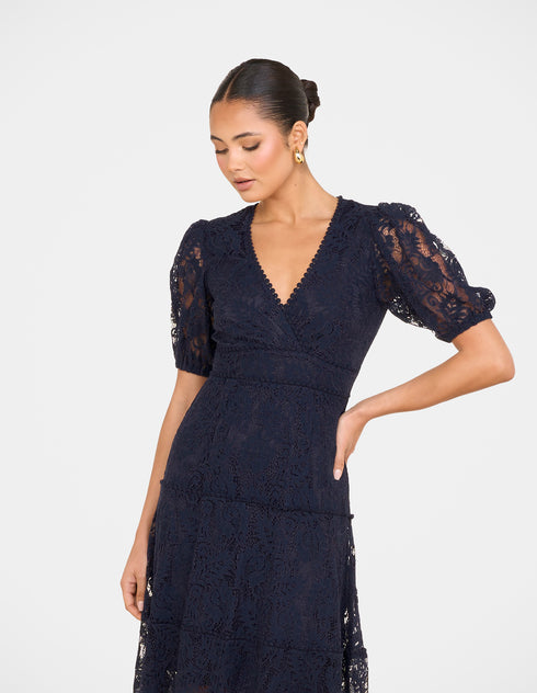 Elphava Puff Sleeve  Dress