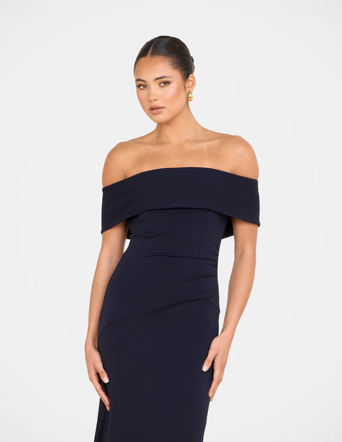 Barb Off Shoulder Gown