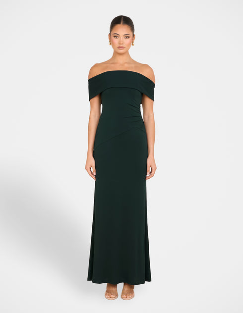 Barb Off Shoulder Gown