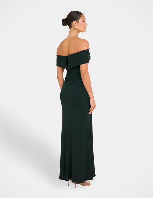 Barb Off Shoulder Gown