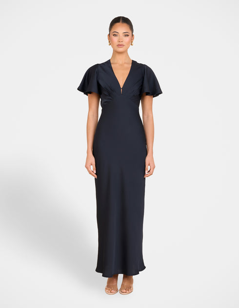 Natasia Flutter Sleeve Maxi