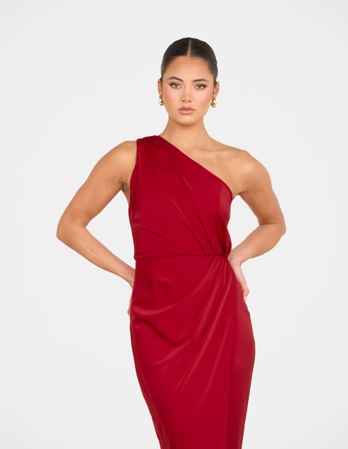 Ulya One Shoulder Satin Gown