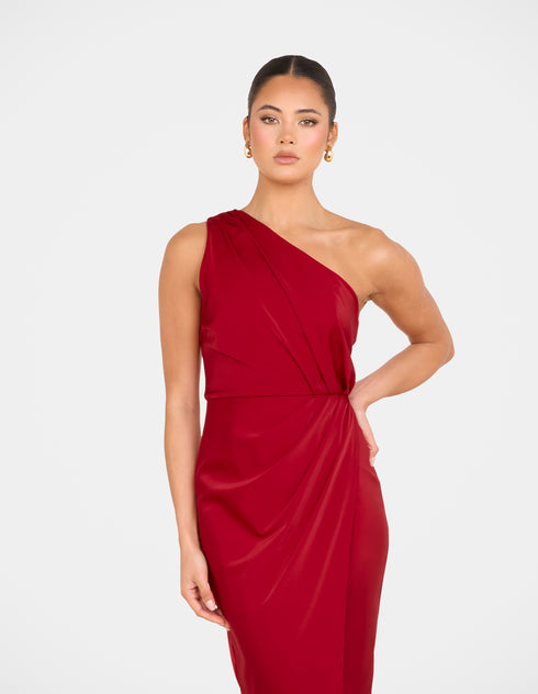 Ulya One Shoulder Satin Gown