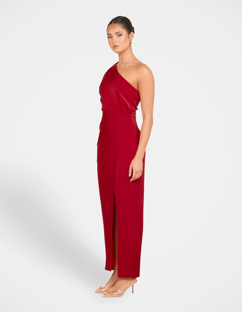 Ulya One Shoulder Satin Gown