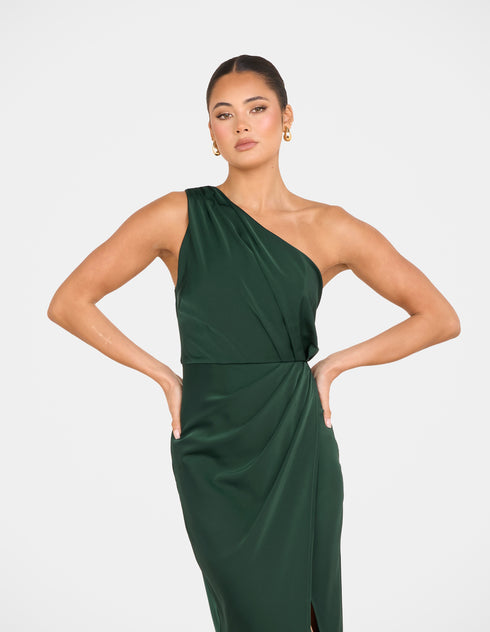 Ulya One Shoulder Satin Gown