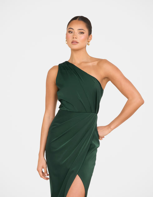 Ulya One Shoulder Satin Gown