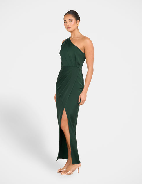 Ulya One Shoulder Satin Gown