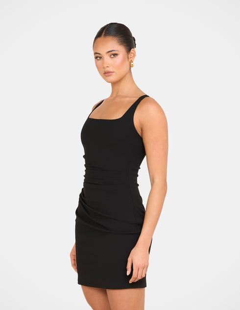 Huxland Square Neck Mini Dress