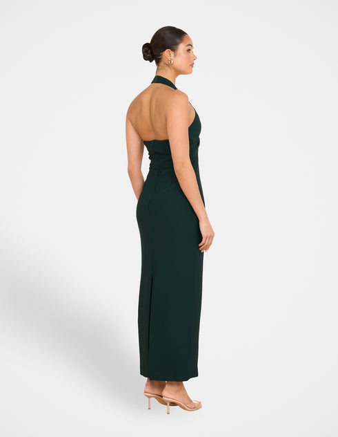 Katara Twist Halter Midi Dress