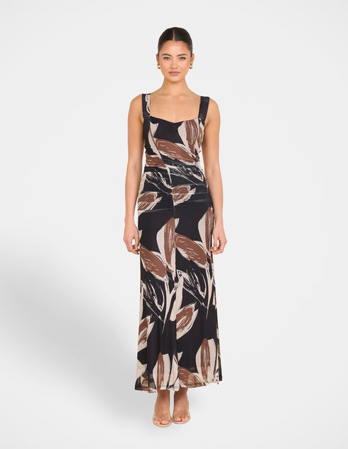 Indie Printed Mesh Dress