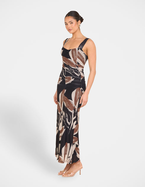 Indie Printed Mesh Dress