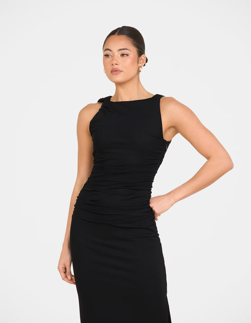 Kenny High Neck Maxi Dress