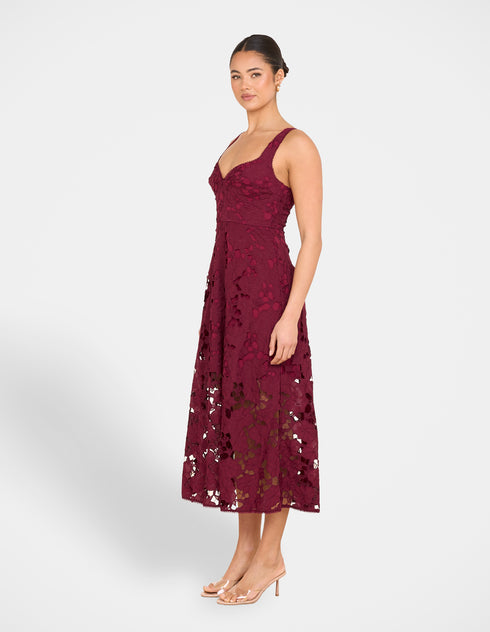 Martina Sweetheart Midi Dress