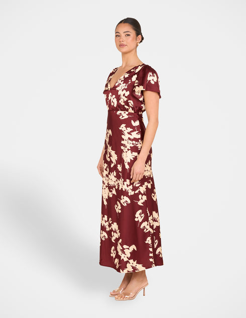 Genoa Satin Maxi Dress