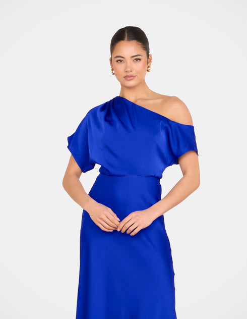 Kyler Asymmetric Neck Dress
