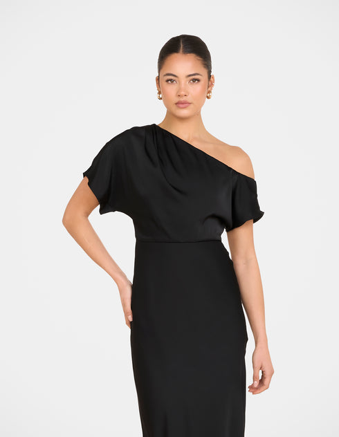 Kyler Asymmetric Neck Dress