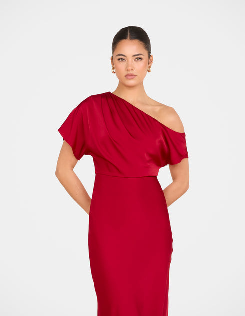 Kyler Asymmetric Neck Dress