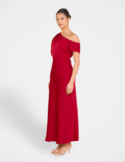 Kyler Asymmetric Neck Dress