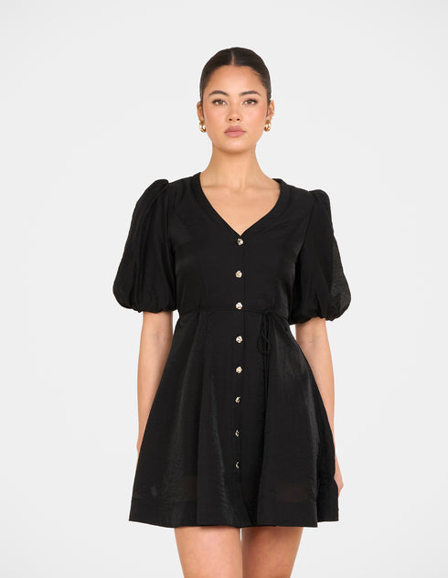 Hiram Puff Sleeve Mini Dress