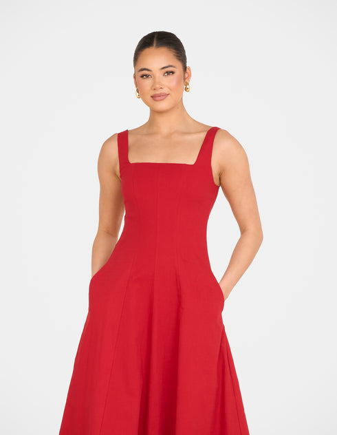 Elliot Square Neck Midi