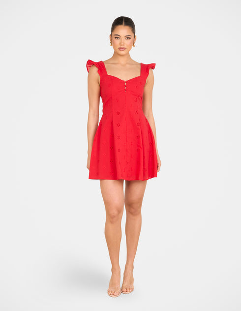 Qianna Broderie Anglaise Dress