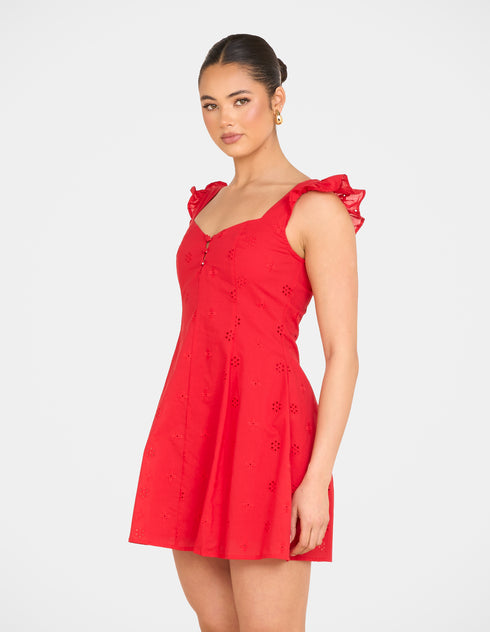 Qianna Broderie Anglaise Dress
