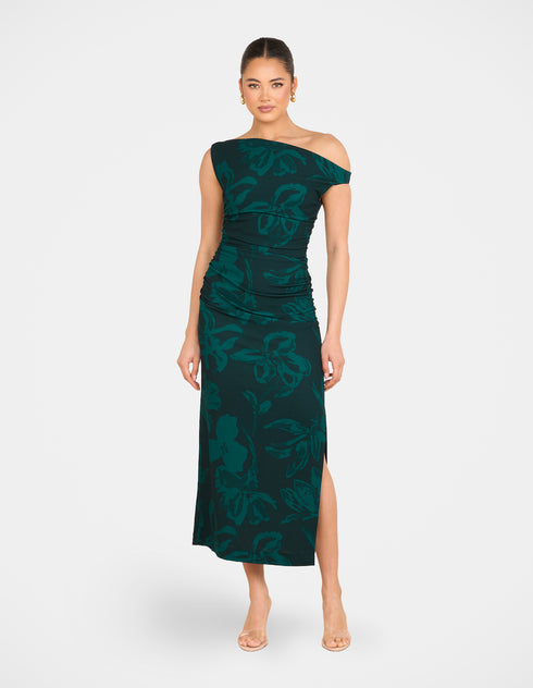 Tabi One Shoulder Midi Dress