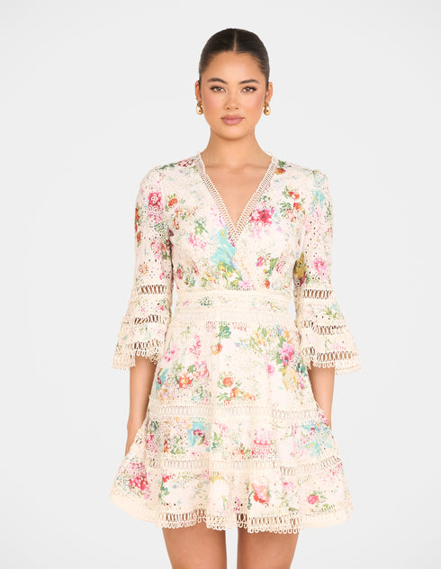 Rory Wrap Front Mini Dress