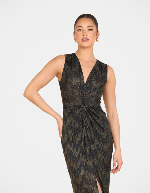 Laurentian V-neck Gown