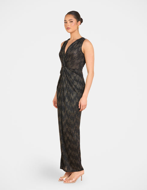 Laurentian V-neck Gown