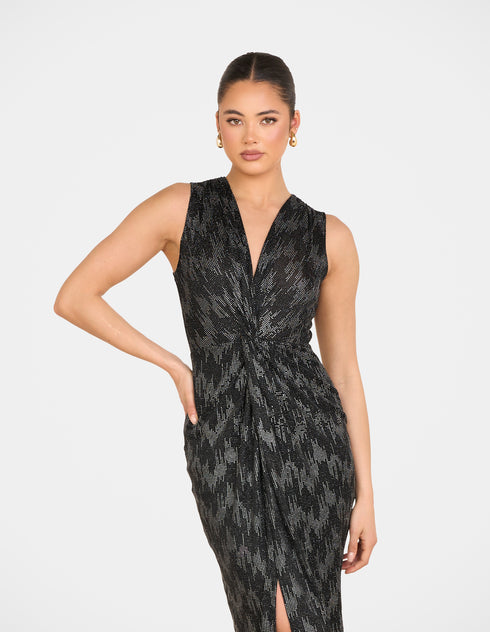 Laurentian V-neck Gown