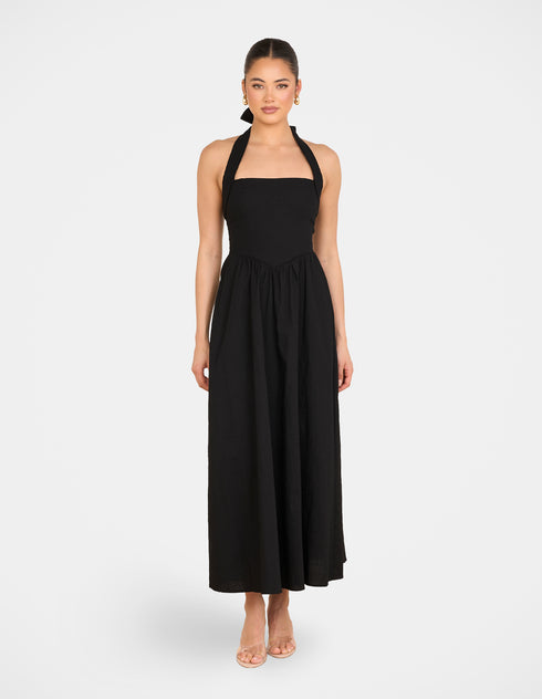Quina Halter Maxi Dress