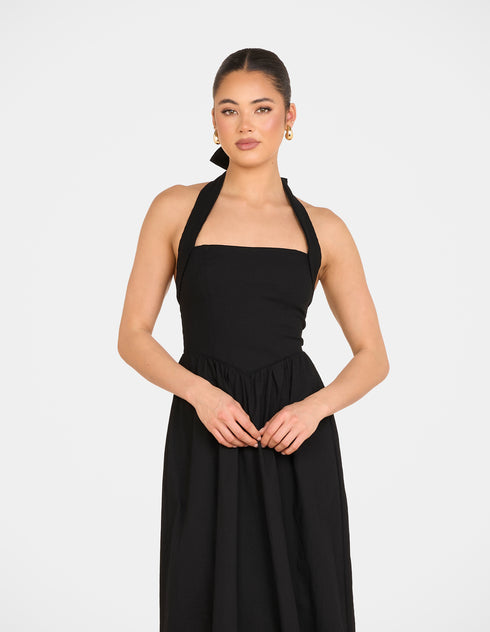 Quina Halter Maxi Dress