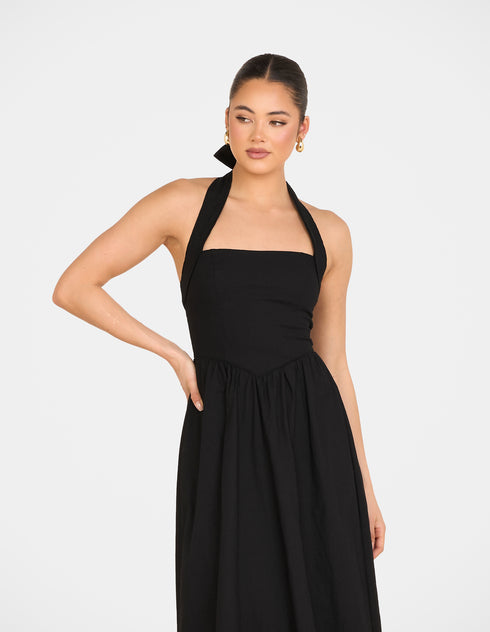 Quina Halter Maxi Dress
