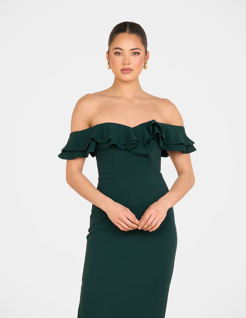 Izabel Double Ruffle Gown