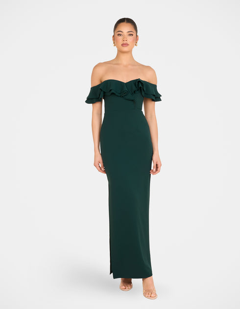 Izabel Double Ruffle Gown