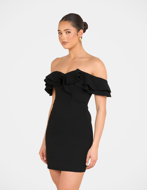 Iris Double Ruffle Mini Dress