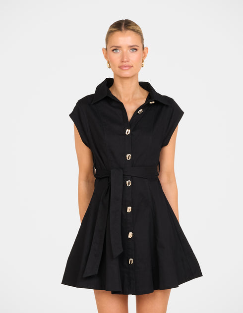 Filips Button Front Mini Dress