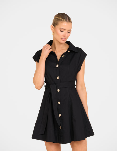 Filips Button Front Mini Dress
