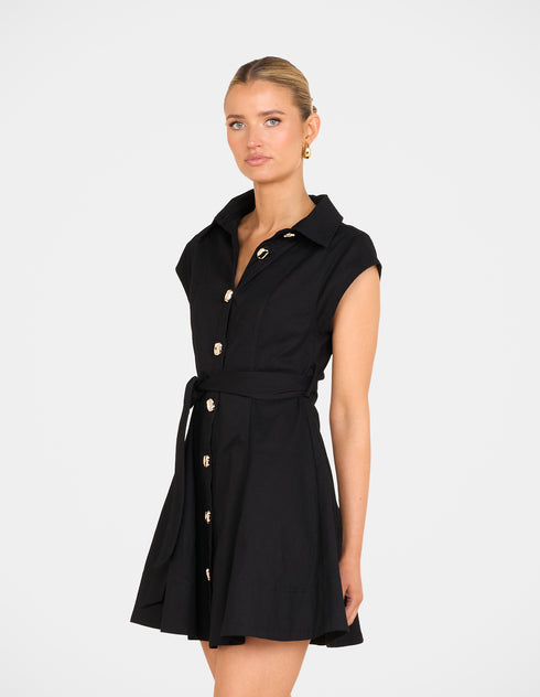 Filips Button Front Mini Dress