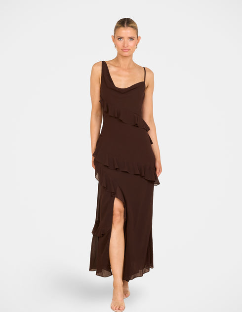 Wendy Tier Frill Maxi Dress